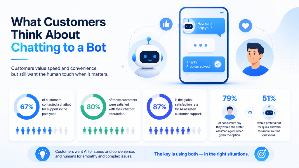 What Customers Think About Chatting to a Bot