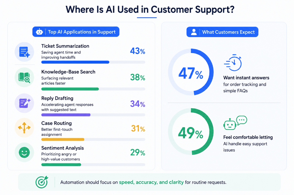 Where Is AI Used in Customer Support Operations?